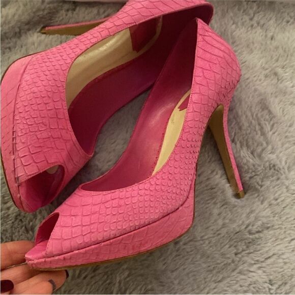 Dior Pink Peep-Toe Heels, US8 - Picture 3 of 11